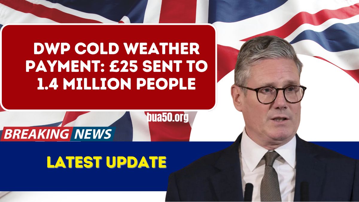 DWP Cold Weather Payment: £25 Sent to 1.4 Million People – Latest Update